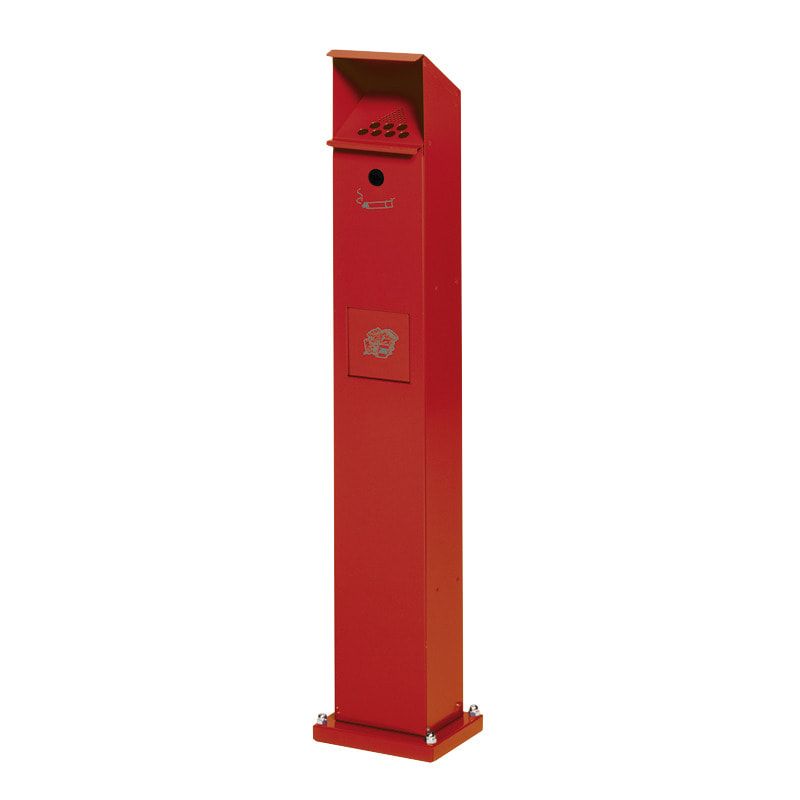 Standascher - Abfallsammler - Volumen 5 l - 1.150 x 180 x 150 mm (HxBxT) - Aluminium, geprägt