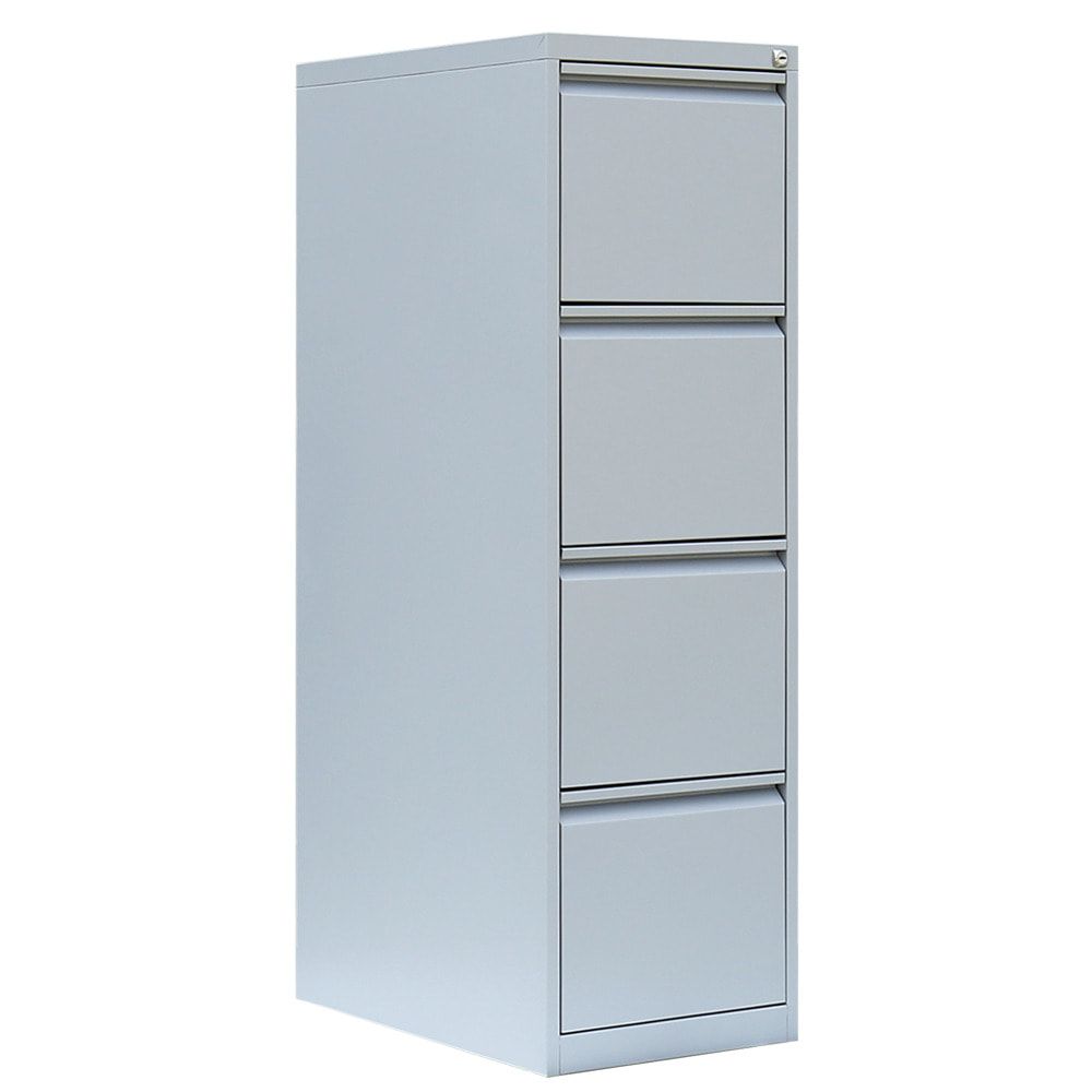 Hängeregistraturschrank, Hängeregisterschrank, 4 Schubladen, 1-bahnig, DIN A4, 1.320 x 400 x 620 mm (HxBxT), Korpus- und Schubladenfarbe wählbar