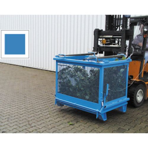 BAUER Gitter-Klappbodenbehälter - 1.000 l Volumen - 500 kg - Drahtgitterbox - feuerrot