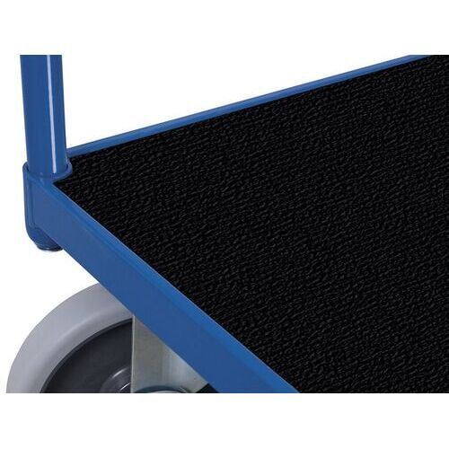 Kunststoffladefläche für Tischwagen, Ersatz für MDF-Platte,abriebfest, Ladefläche 1.000 x 700 mm (BxT), abriebfest, ölfest, säurefest, Farbe: schwarz