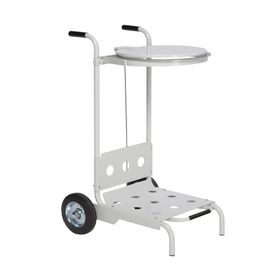 Mobiler Abfallsammler - für 120 l Müllsäcke - 990 x 550 x 630 mm (HxBxT) - lichtgrau