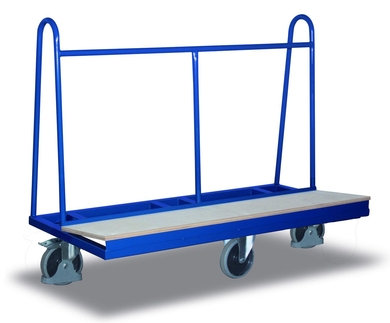Plattenwagen - 500 kg Traglast - HxBxT 1.200 x 680 x 1.500 mm - thermoplastisches Gummi
