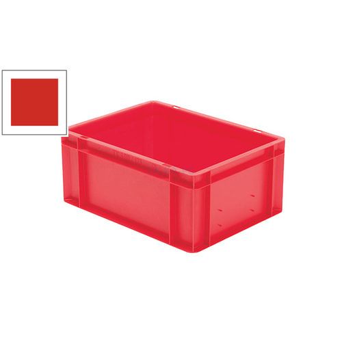 Eurobox - Eurokasten - Volumen 15 l - Boden und Wände geschlossen - 175 x 300 x 400 mm (HxBxT) - VE 4 Stk. - blau