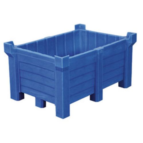 Transportbehälter PE - 260 l - 500 kg - 1060x860x650 mm - stapelbar - Farbe blau
