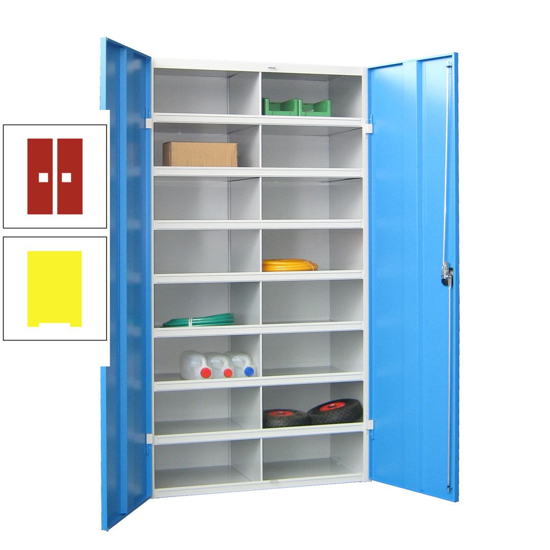 Aktenschrank - Fächerschrank - Sortierstation - 16 Fächer - Büroschrank - Dokumentenablage - 1.800 x 1.000 x 530 mm (HxBxT) - anthrazitgrau