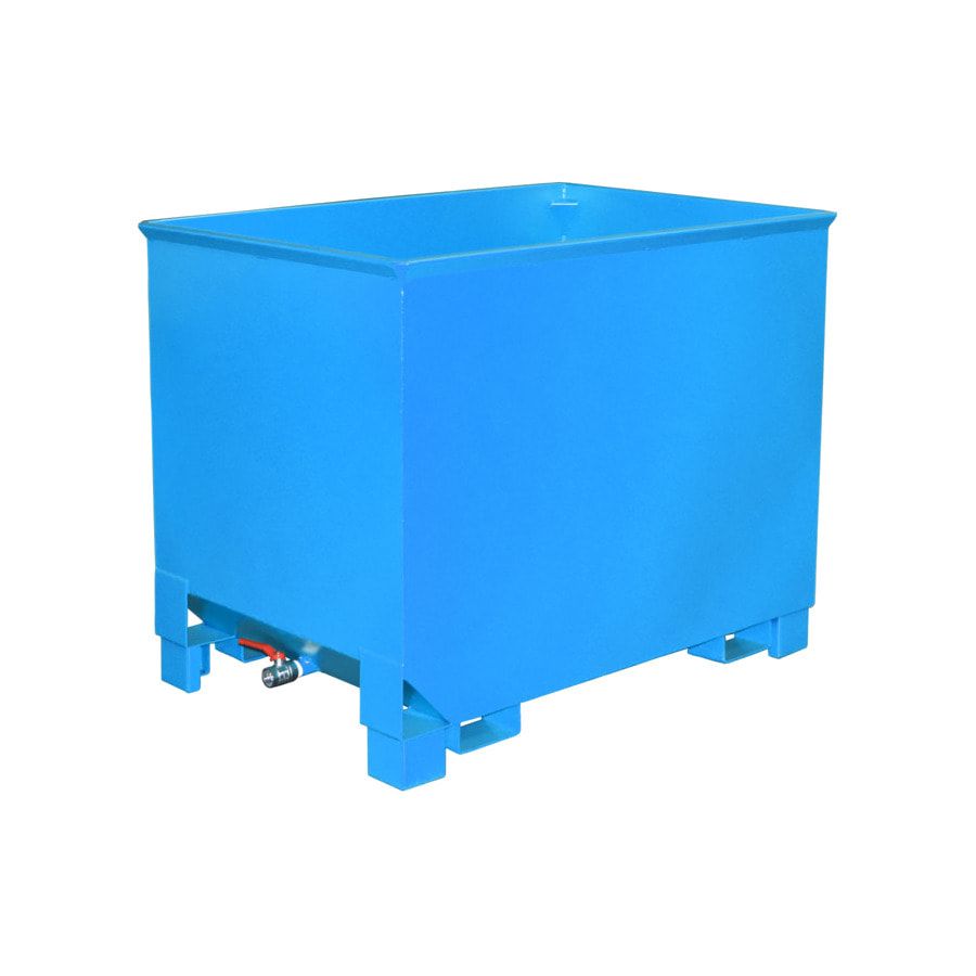 Spänekasten - 3-fach stapelbar - Volumen 300 l - Traglast 500 kg - 795 x 840 x 620 mm (HxBxT) - feuerrot