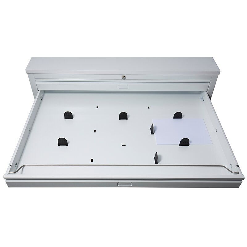 Fachteiler für Lüllmann Zeichnungsschrank, Planschrank, PVC schwarz, 50 x 50 mm (HxB)
