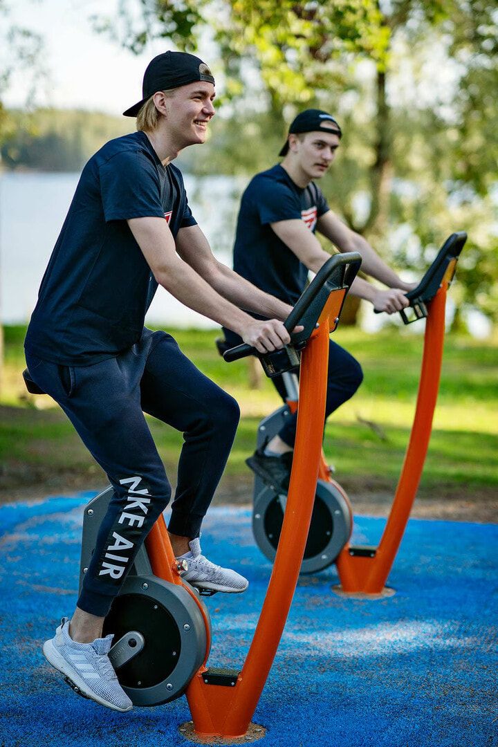 City Bike, Cardiobike, interaktiv, verstellbar auf 13 Sitzhöhen, Elektromotor, Edelstahlkurbel, Q-Faktor 175 mm, 1.380 x 510 x 970 mm (HxBxT), Grau