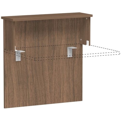 Anbau Thekenelement, Anbaumodul, 25 mm Dreischicht-Feinspan, 1.025 x 1.000 x 300 mm (HxBxT), Dekor Ahorn