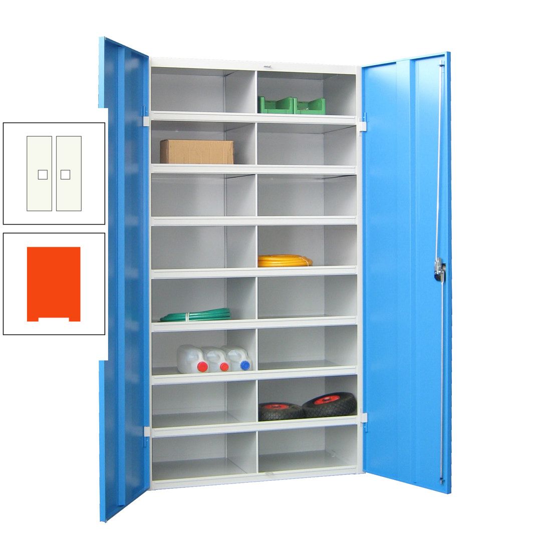 Aktenschrank - Fächerschrank - Sortierstation - 16 Fächer - Büroschrank - Dokumentenablage - 1.800 x 1.000 x 530 mm (HxBxT) - anthrazitgrau