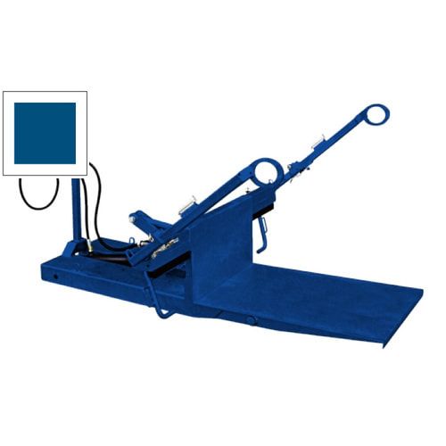 Mülltonnenkipper für Müllgroßbehälter, Gabelstapler geeignet, hydraulisch, Deckelsicherung, Kettensicherung, Traglast 600 kg, Farbe anthrazitgrau