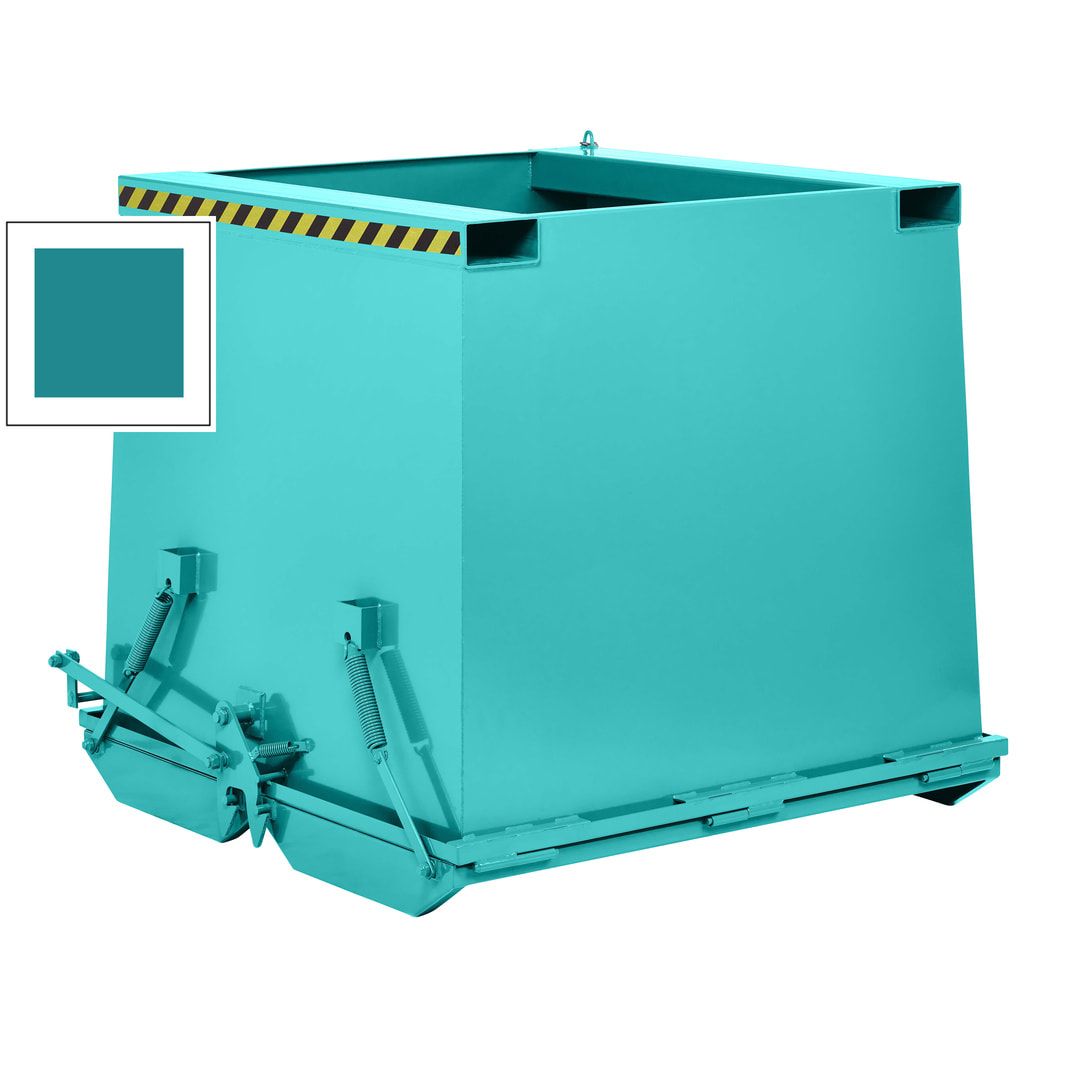 Klappbodenbehälter - 1.000 l Volumen - Traglast 2.000 kg - enzianblau