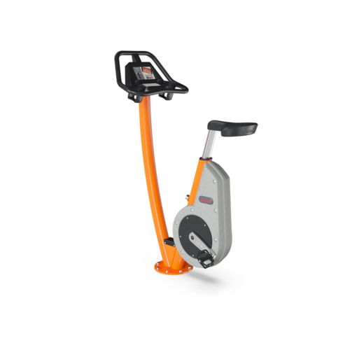 City Bike, Cardiobike, interaktiv, verstellbar auf 13 Sitzhöhen, Elektromotor, Edelstahlkurbel, Q-Faktor 175 mm, 1.380 x 510 x 970 mm (HxBxT), Grau