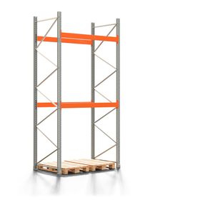 Palettenregal ARTUS - 3 Ebenen - Fachlast 2.000 kg - 4.000 x 1.900 x 1.100 mm (HxBxT) - Schwerlastregal
