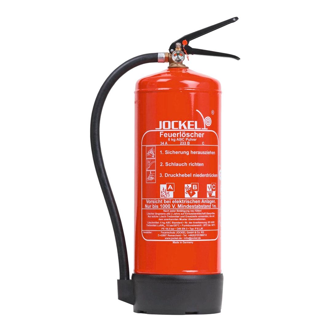 ABC Feuerlöscher - Dauerdruck - Fußring- Wandhalter - 12 kg Löschmittel