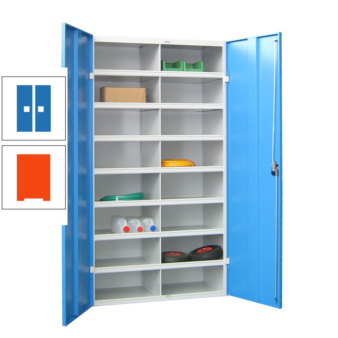 Aktenschrank - Fächerschrank - Sortierstation - 16 Fächer - Büroschrank - Dokumentenablage - 1.800 x 1.000 x 530 mm (HxBxT) - anthrazitgrau