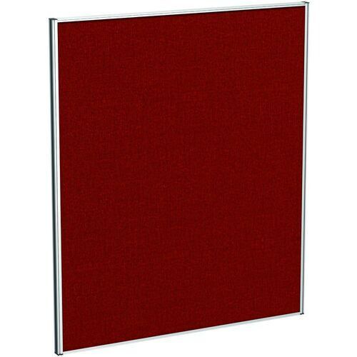 Stellwand, Trennwand, Raumteiler, Sichtschutz, schallabsorbierend, Stoffbespannung, pinnbar, Alurahmen, 1.400 x 1.000 x 41 mm (HxBxT), Calypso rot