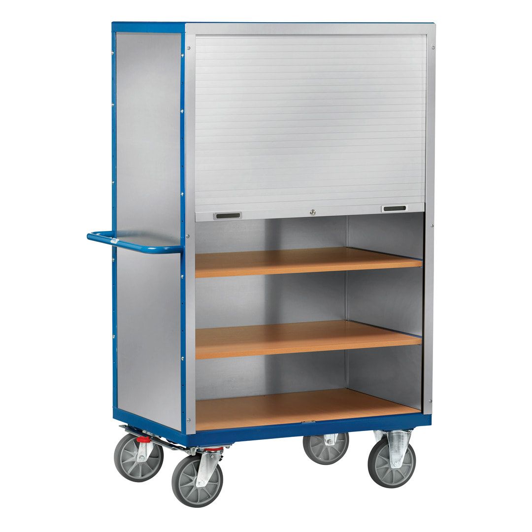 Fetra - Etagen-Kastenwagen - 750 kg - 680 x 1.000 mm (BxT) - Flügeltüren - Alu