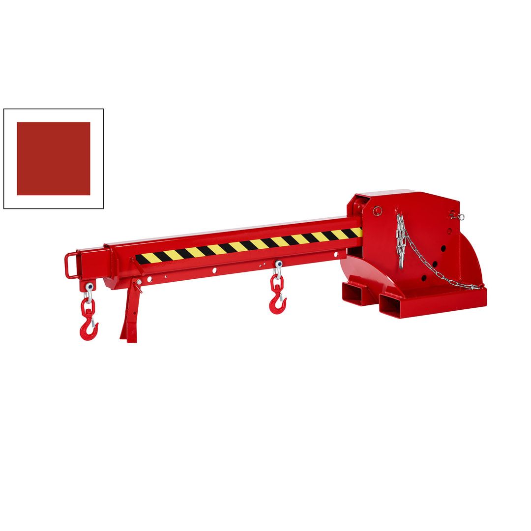 Kranarm für Gabelstapler - Traglast 1.000 - 5.000 kg - Länge 2.260 - 3.760 mm - höhenverstellbar - anthrazitgrau