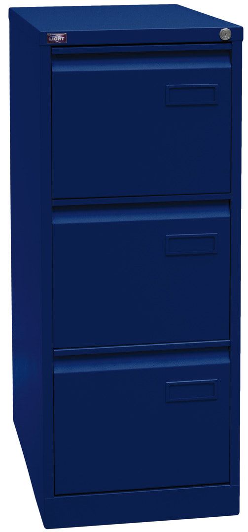 Bisley Light Hängeregistraturschrank - 2 Schubladen - einbahnig - Farbe blau