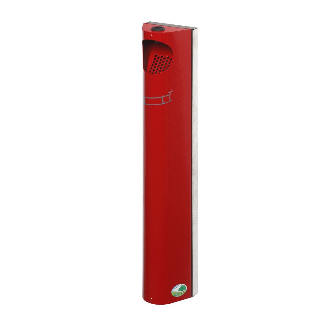 Wandascher - verschließbar - Volumen 4 l - 550 x 110 x 85 mm (HxBxT) - Edelstahl