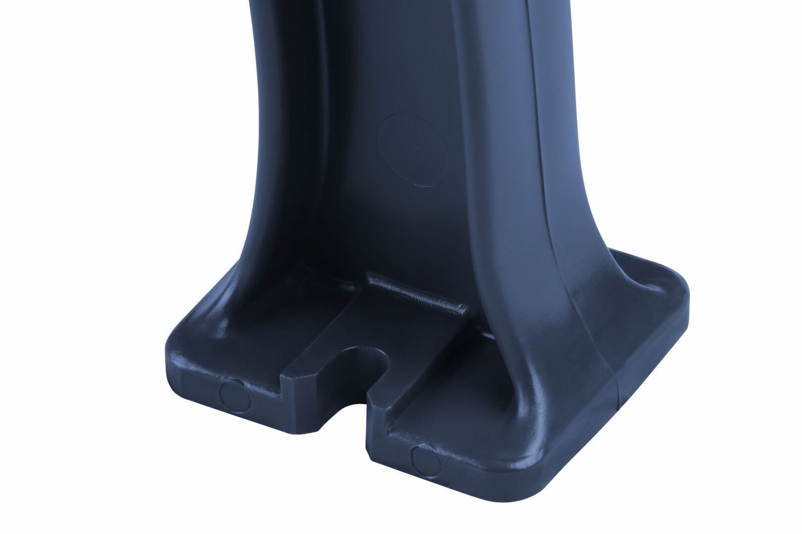 Parkbank, Gartenbank, 4-Sitzer, Kunststoff Sitzleisten, mit Rückenlehne, 740 x 2.000 x 540 mm (HxBxT), Farbe blau