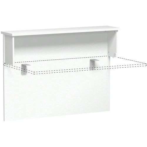 Anbau Thekenelement, Anbaumodul, 25 mm Dreischicht-Feinspan, 1.025 x 1.000 x 300 mm (HxBxT), Dekor Ahorn