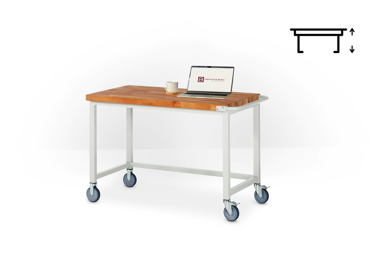 Mobile höhenverstellbare Arbeitstische