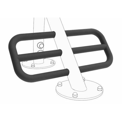 Rückentrainer Pro, Rückenstrecker, Fuß-, Waden- und Oberschenkelstütze, vielfältig, Dips, Kohlenstoffstahl, fvz, 890 x 1.050 x 730 mm (HxBxT), grau