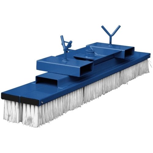 Kehrbesen für Gabelstapler, Breite 1.000 mm, 2-fach verstellbar, austauschbare Bürsten, Pulverbeschichtet, Farbe anthrazitgrau (RAL 7016)