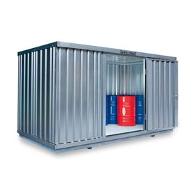 Gefahrstoffcontainer - Gefahrstoffdepot - 2.300 x 4.050 x 2.170 mm (HxBxT) - Auffangvolumen 1050 l
