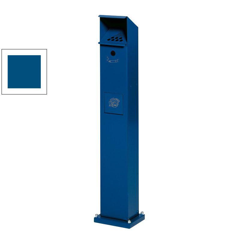 Standascher - Abfallsammler - Volumen 5 l - 1.150 x 180 x 150 mm (HxBxT) - Aluminium, geprägt