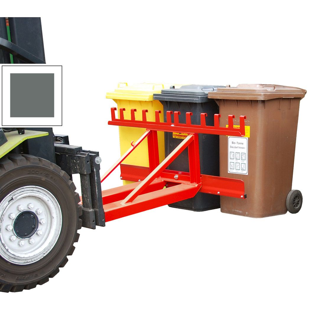 BAUER Mülltonnen-Heber - 200 kg - 1 x 80-360 Liter - feuerrot