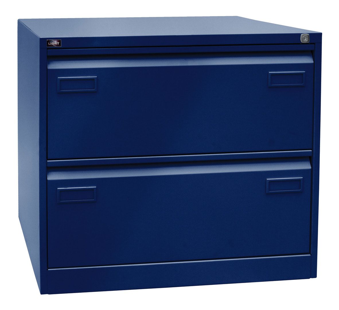 Bisley Light Hängeregistraturschrank - 2 Schubladen - doppelbahnig - Farbe blau