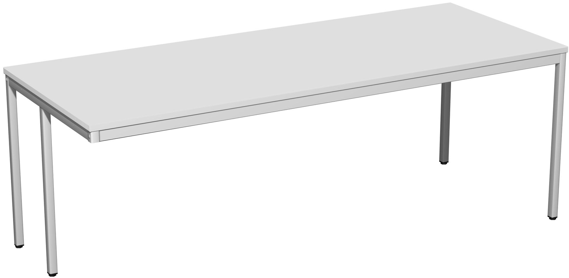 Schreibtisch - 4-Fuß Eco - Bürotisch - 720 x 1.000 x 800 mm (HxBxT) - Gestell lichtgrau - Ahorn