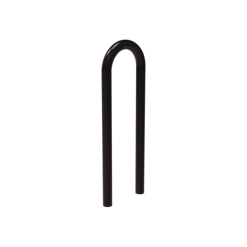 Fahrradbügel - Anlehnbügel - Büroklammerform - Einbetonierung - 870 x 300 mm (HxB) - beschichtet in enzianblau (RAL 5010)