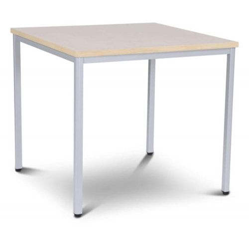 Schreibtisch - Konferenztisch - 750 x 800 x 800 mm (HxBxT) - Gestell lichtgrau - Tischplatte grau