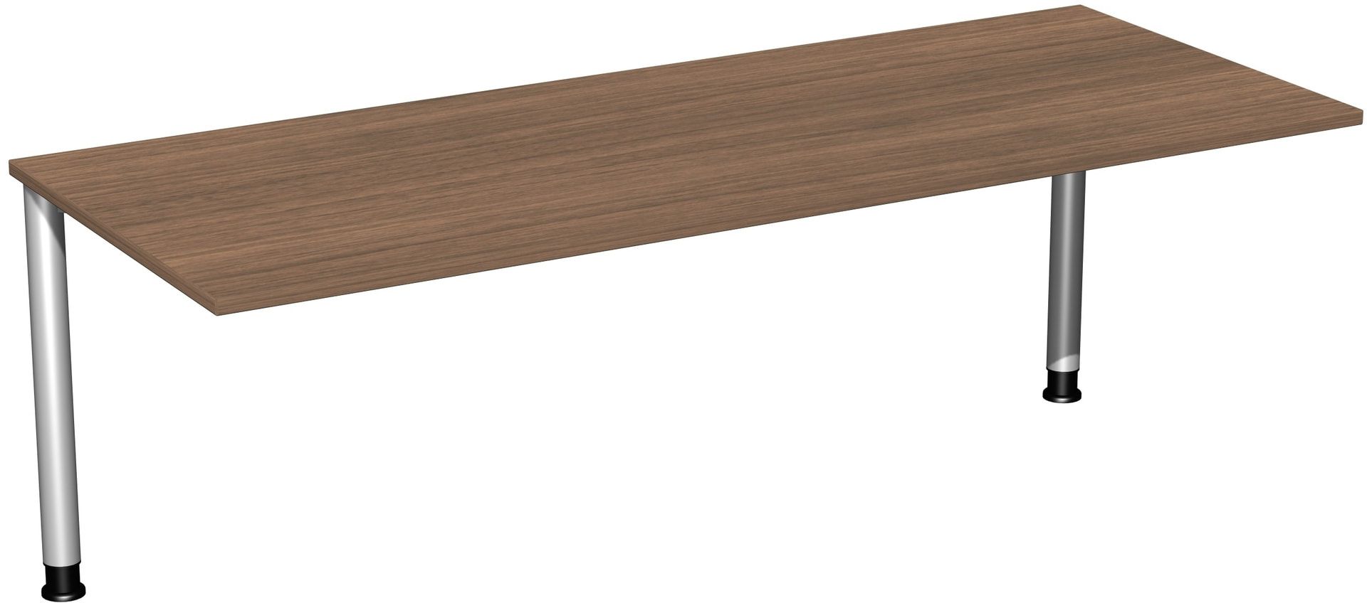 Schreibtisch - 4-Fuß Flex - Bürotisch - Höhe 680-800 mm - 1.000 x 800 mm (BxT) - Gestell anthrazit - Ahorn