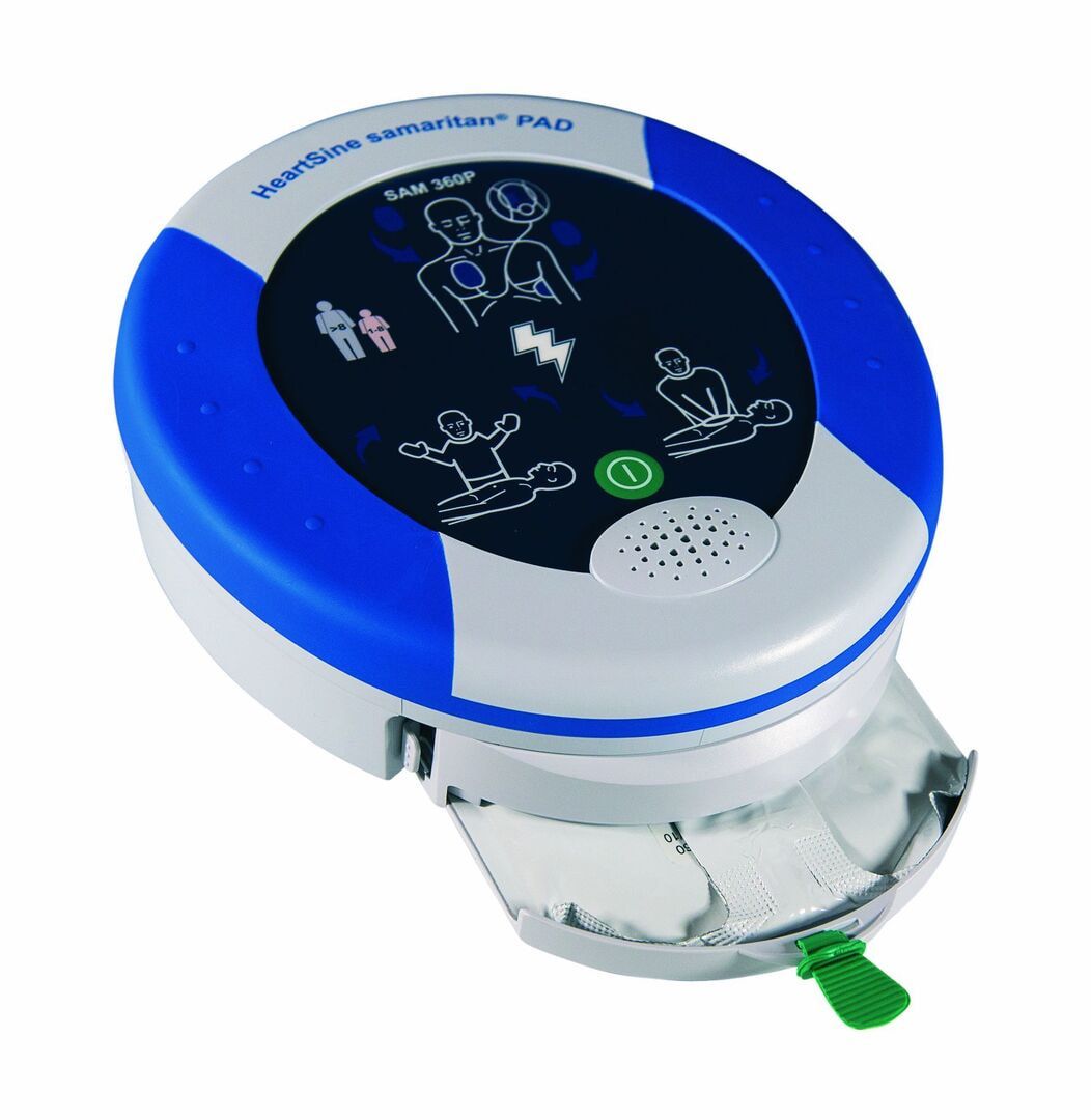 Stryker Defibrillator, AED, vollautomatisch, Audioanweisungen, visuelle Anleitung, wöchentlicher Selbsttest, 48 x 184 x 200 mm (HxBxT), ca. 1 kg