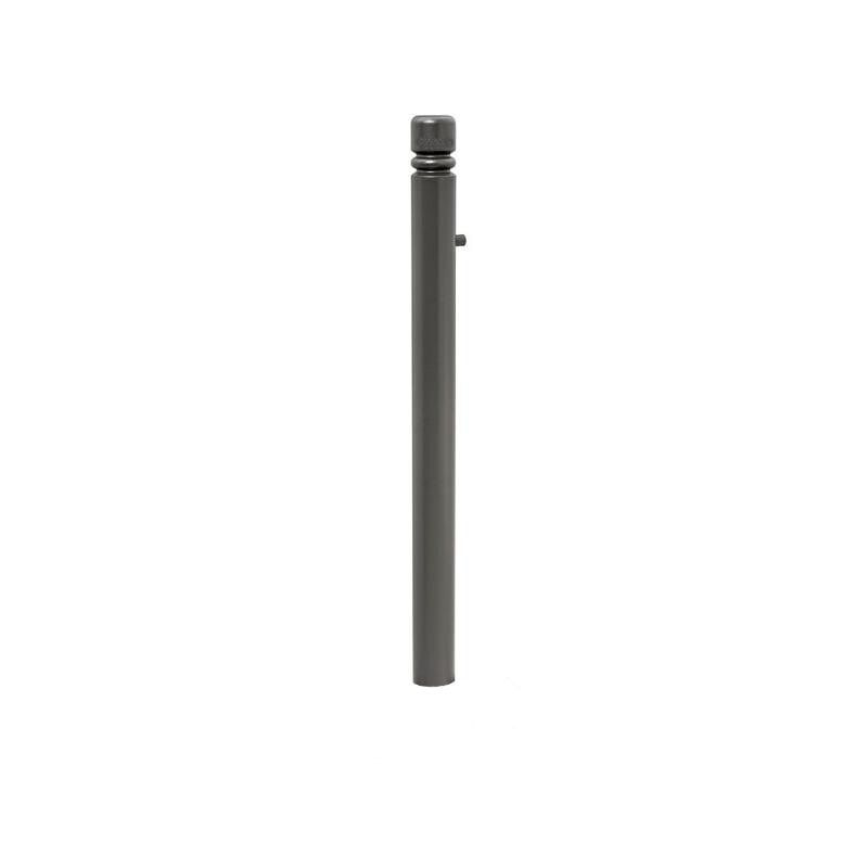 Herausnehmbarer Pfosten mit Ringkopf und Dreikantschloss - 76 x 955 mm (DxH) - Farbe enzianblau