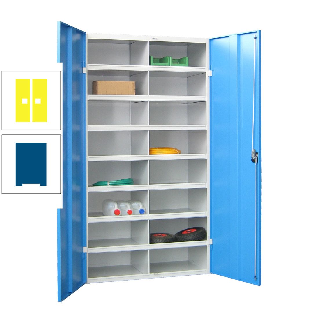 Aktenschrank - Fächerschrank - Sortierstation - 16 Fächer - Büroschrank - Dokumentenablage - 1.800 x 1.000 x 530 mm (HxBxT) - anthrazitgrau