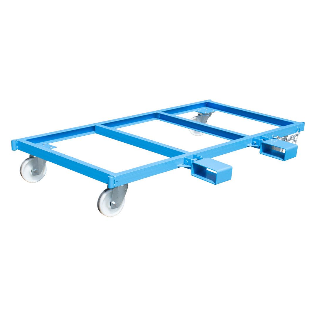 Langgutseitenwagen - Traglast 1.350 kg - Einfahrtaschen klappbar - 730 x 1.300 x 2.070 mm (HxBxT) - feuerrot