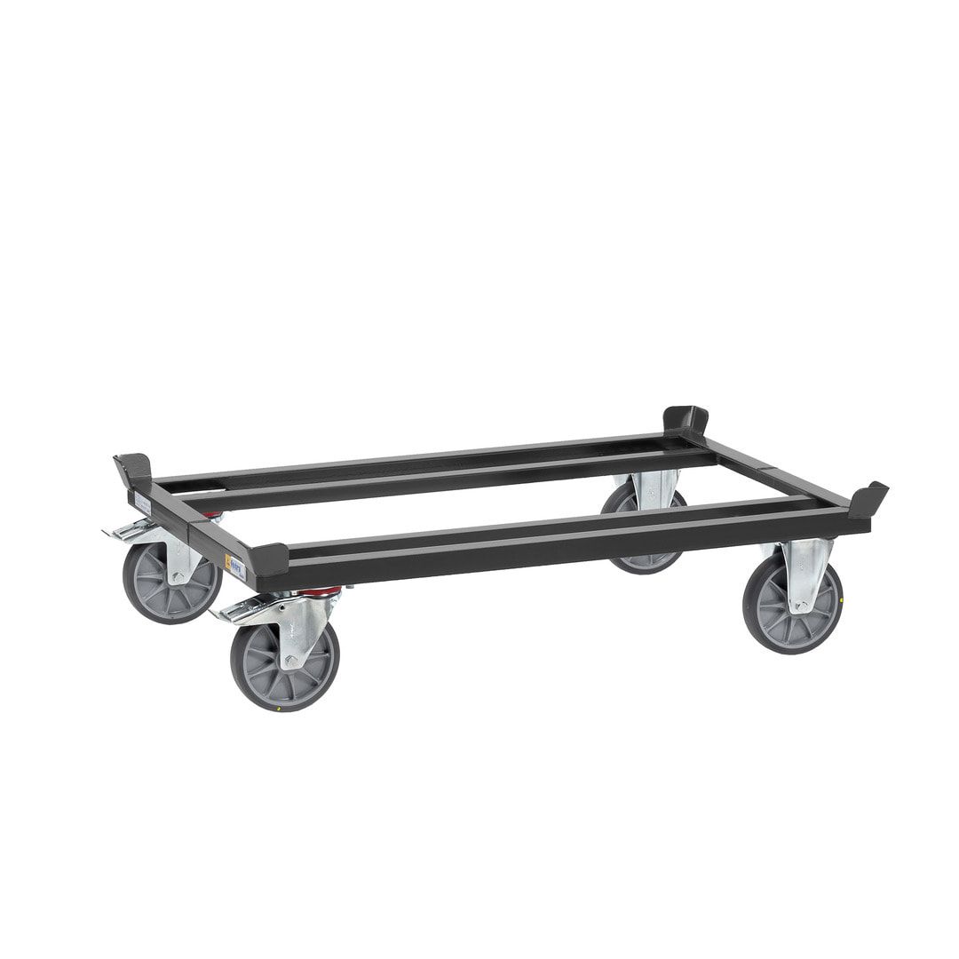 Fetra ESD Palettenfahrgestell - Tragkraft 750 kg - 329 x 1.055 x 1.255 mm (HxBxT) - TPE-Rollen