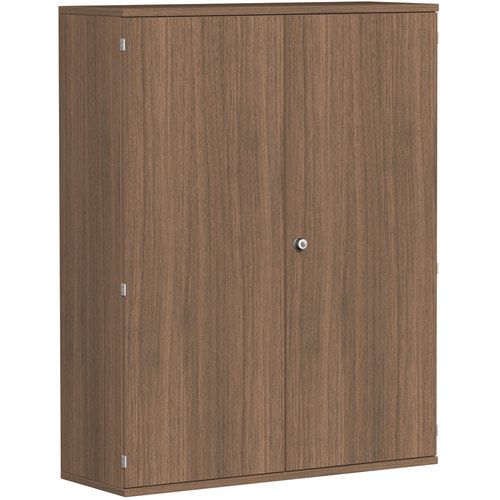 Flügeltürenschrank, Holztüren, 4 Ordnerhöhen, 3 Dekor-Einlegeböden, 1.536 x 1.000 x 425 mm (HxBxT), Frontfarbe Ahorn, Korpusfarbe Ahorn
