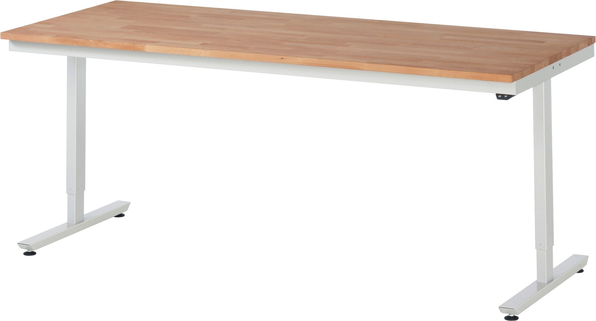 Arbeitstisch - elektrisch höhenverstellbar 720 - 1.120 mm - 2.000 x 700 mm (BxT) - Traglast 150 kg - Buche