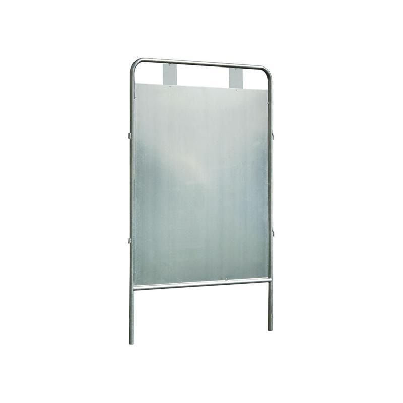 Wahltafel, 1 oder 2 Kandidaten, feuerverzinktes Blech, Stahlrohr, optimierte Anzeigefläche, Gesamthöhe 2.300 mm, 1.700 x 1.000 mm (HxB Anzeigefläche)