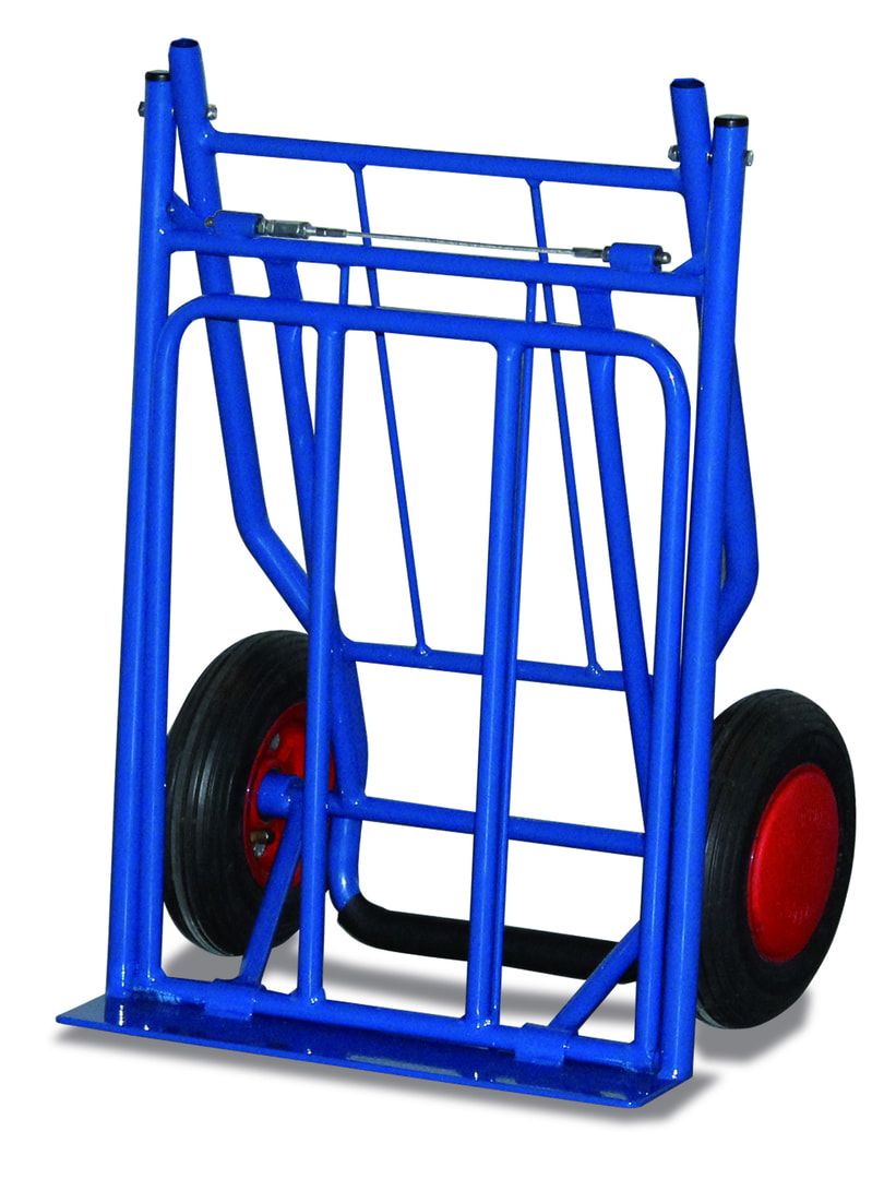 Paketroller - 80 kg Traglast - zusammenklappbar - Luftbereifung