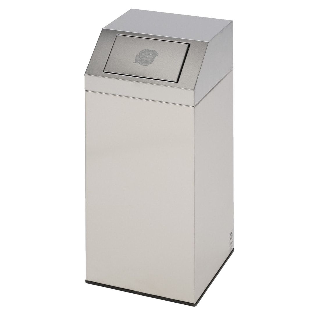 Abfallsammler aus Edelstahl - 45 l - 790 x 320 x 320 mm (HxBxT)