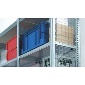Gitterseitenwand für 2.000 x 500 mm (HxT) Steckregal BERT, verzinkt