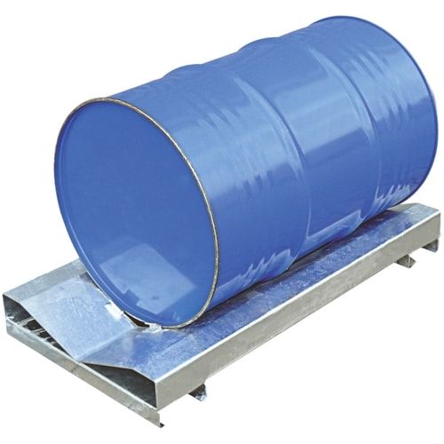 Eichinger Regal-Fasspalette, für 1 Fass, 130 x 580 x 1.120 mm (HxBxT), Gewicht 30 kg, Farbe anthrazitgrau